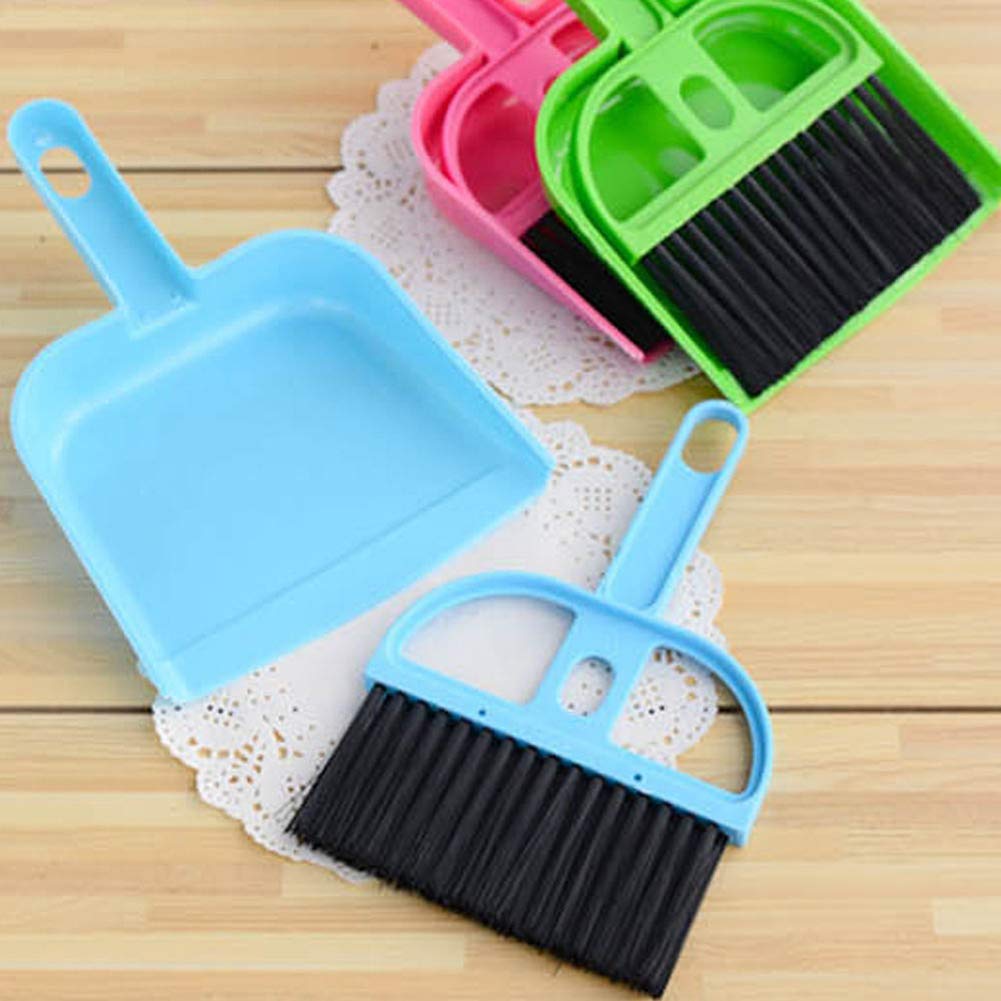 Household Cleaning Tools & Accessories Mini Plastic Hand Kitchen Dustpan and Brush Desk Cleaning Sweeper Dust Pan Set - 1#