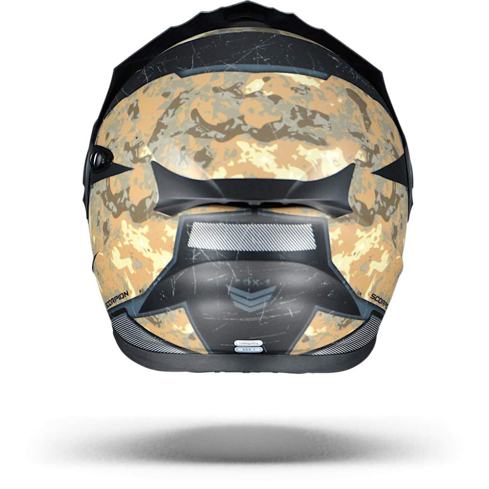 SCORPION ADX 1 BATTLEFLAGE Motorcycle Helmet Sand Grey, Black/Sand, M Automotive