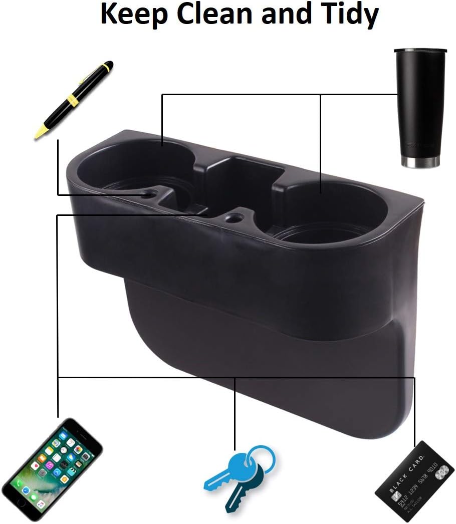 Car Cup Holder Organizer, Cup Holder for Car, Auto Cup Holders for Car, Car Seat Cup Holder, Car Cup Holders Cupholder for Cars, Black