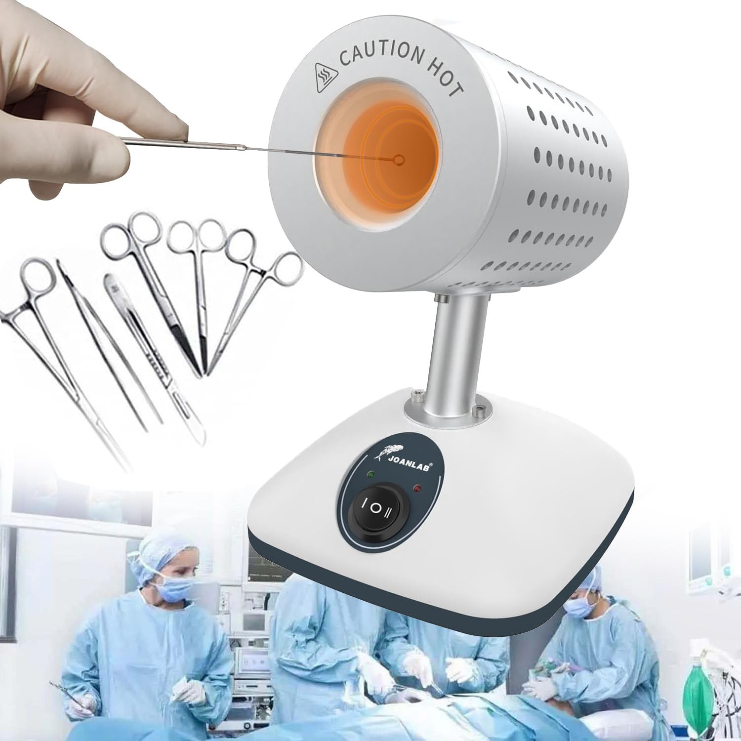 Laboratoryjny Sterylizator Na Podczerwień, Szybki Sterylizator 5-7 S, 2 Temperatury (400°C/825°C), Do Inokulacji PęTlowej Sterylizatora PierśCieniowego Do Stosowania W Laboratorium,35mm