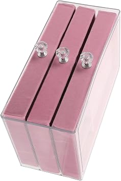 Velvet Jewelry Box for Women Pink Earring and Necklace Organizer Dust-resistant Jewelry Case for Travel and Dresser