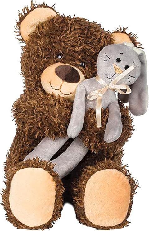 Bebamour Plüsch Teddybär Spielzeug Kuscheltier Plüschpuppe für Jungen und Mädchen Geburtstagsgeschenk Home Decorate,45cm,Dark Brown