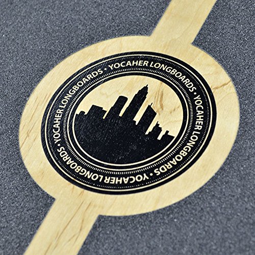 Yocaher Blank/Checker Complete Lowrider Skateboards Longboard 40.75" X 9.5" Cruiser Blackwidow Premium 80A Grip Tape Aluminum Truck Abec7 Bearing 70Mm Skateboard Wheels (Complete - Lowrider - Black) #TOP4