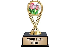 Crown Awards Engraved Mothers Day Trophy - 6 Inch Personalized Mothers Day...