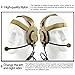 ACEXIER Tactical Headset Head-Wearing Combat Communication Headsets for CS Games Hunting Airsoft Headphone Use with PTT (Black)