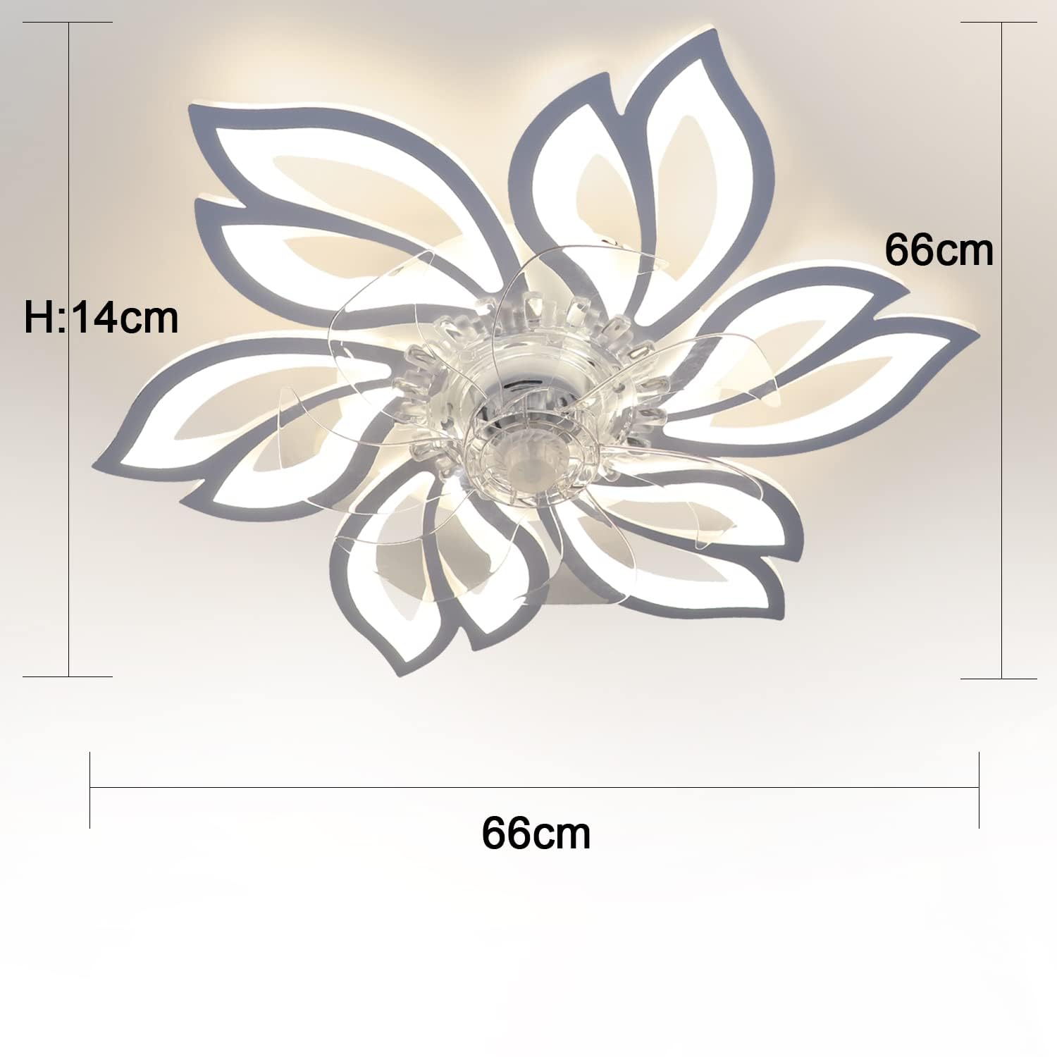 Homefire Ventilador De Techo Con Luz Y Mando A Distancia