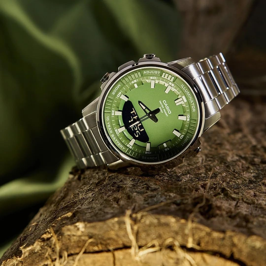 Casio AMW-880D-3AVDF Watch, Green, Standard