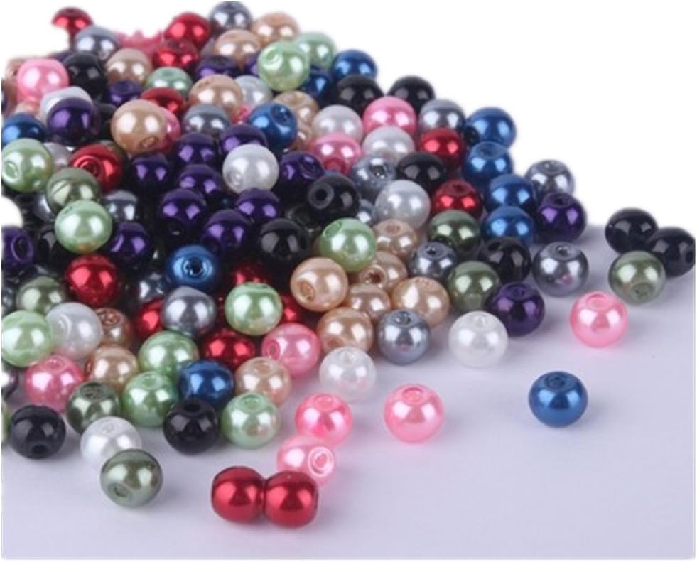 200pcs Mix Satin Luster Glass Pearl Round Beads ~Loose Beads~Over 20colors (200pcs 4mm)