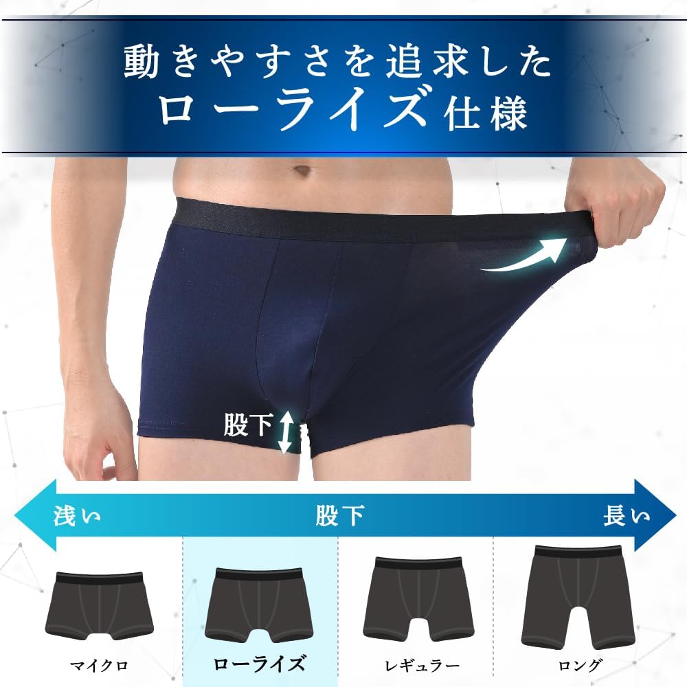 Amazon | [FEELMEN] 【皮膚科医x工学博士が開発】 ボクサーパンツ 3枚
