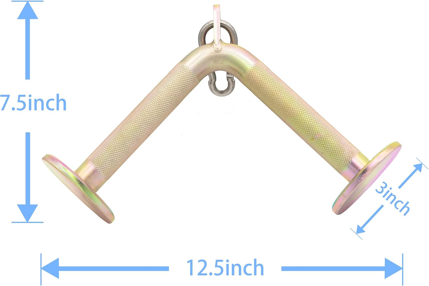 Timfcbs V Bar Tricep Pulldown Exercise Attachment Double D Handle Cable Machine Accessories Set Strength Training Equipment : Sports & Outdoors