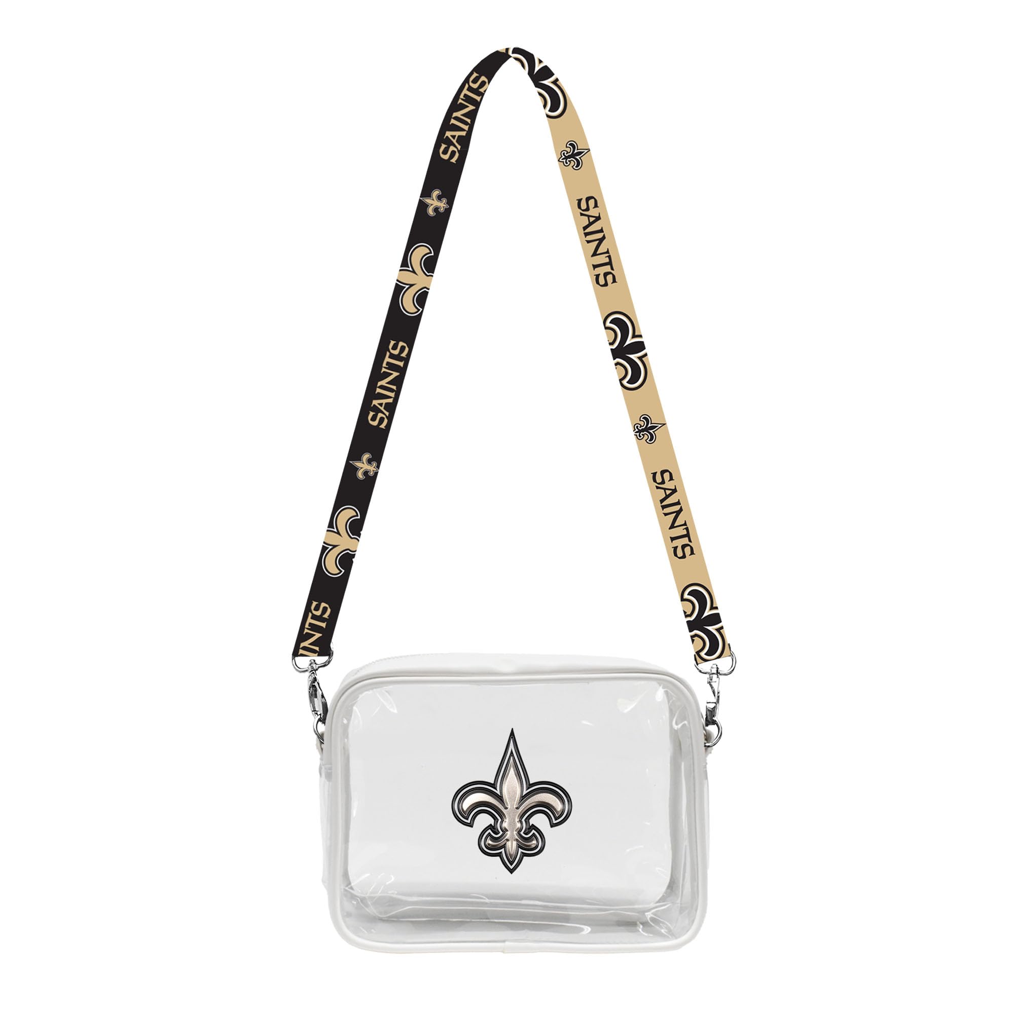 Littlearth New Orleans Saints NFL Clear Fanny Fan Purse