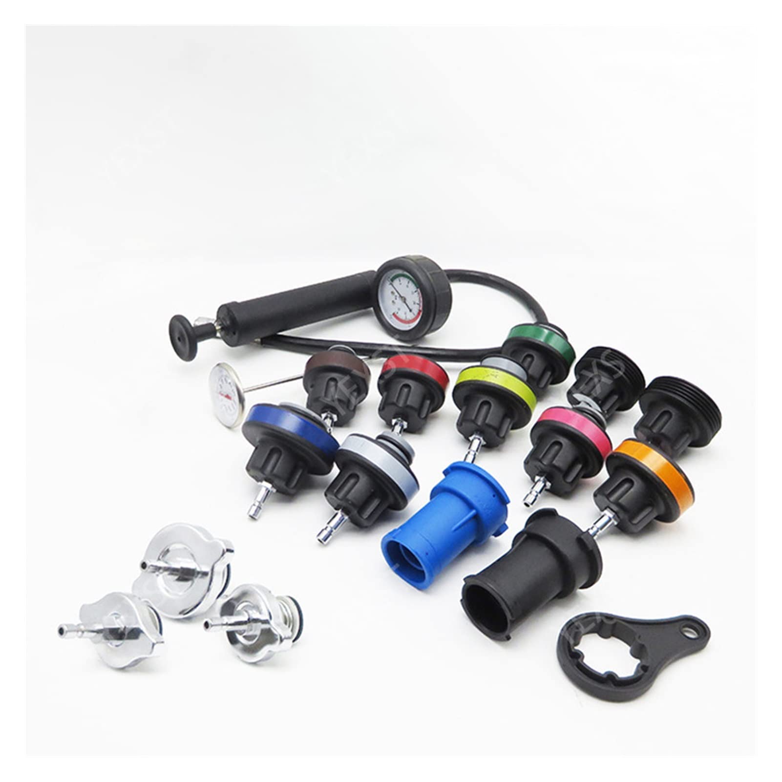 Buy Coolant Pressure Tester kit 18pcs Universal Radiator Pressure Tester AndWater Tank Leak