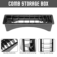 Vista 8 de Clipper Guard Holder 2 unids Guia Comb Storage Case 10 Grid Comb Organizador Clipper peine Holder Case for Universal Hair Clippers