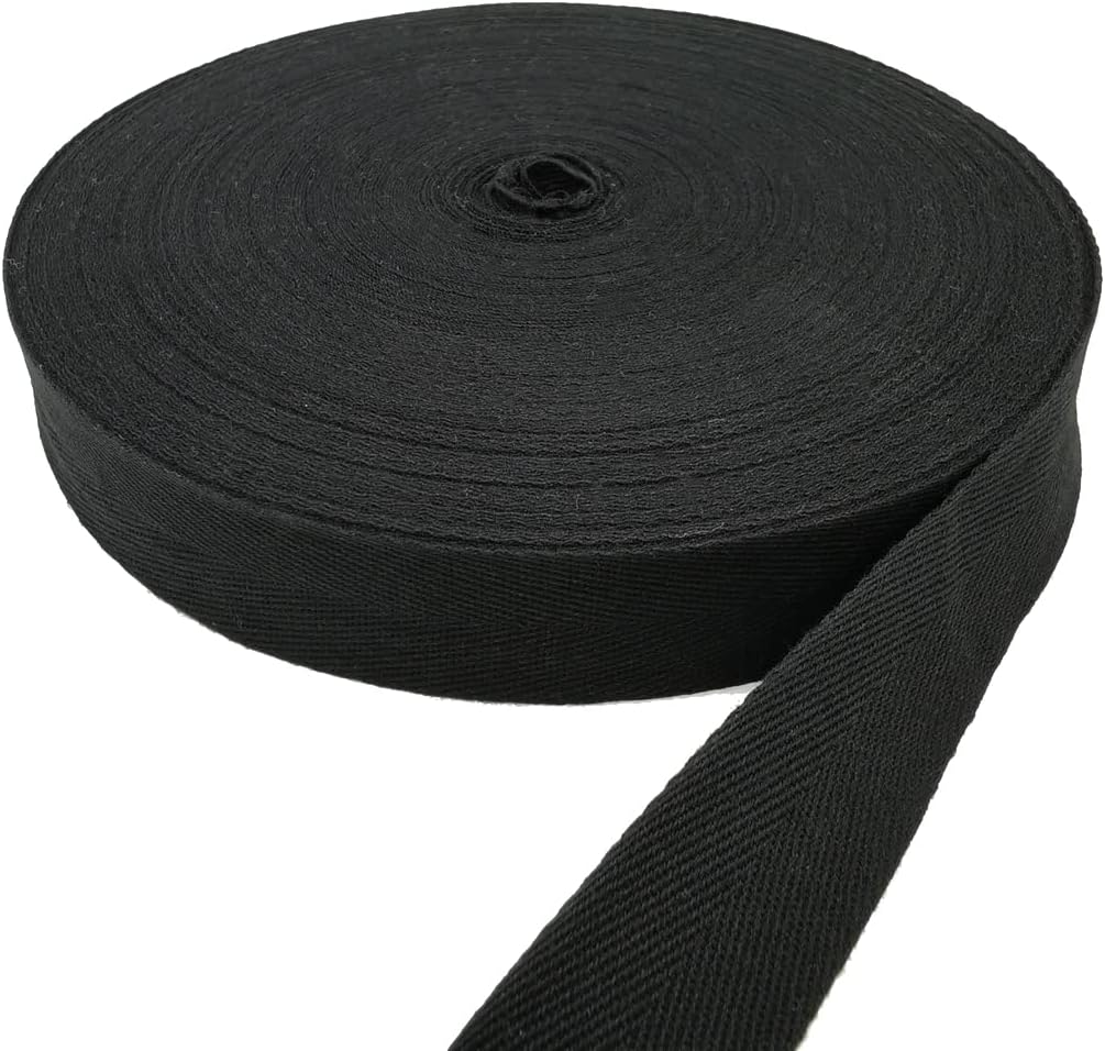Nonmol Cotton Twill Tape 1 Inch Wide 50 Yard Soft Natural