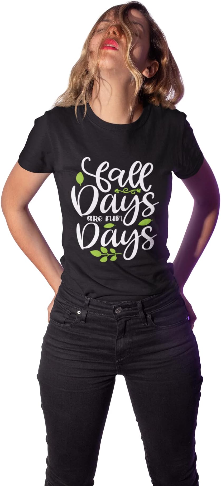 UNiOWN STORE Fall Days are Fun - Printed Tees for Women's - Designed for Halloween