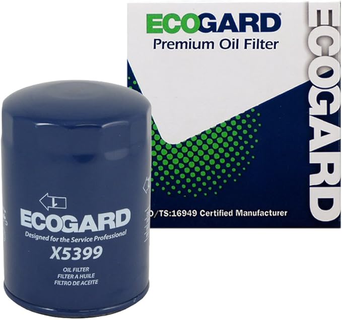 Ecogard X5399 Oil Filter, Oil Filters & Accessories Amazon Canada
