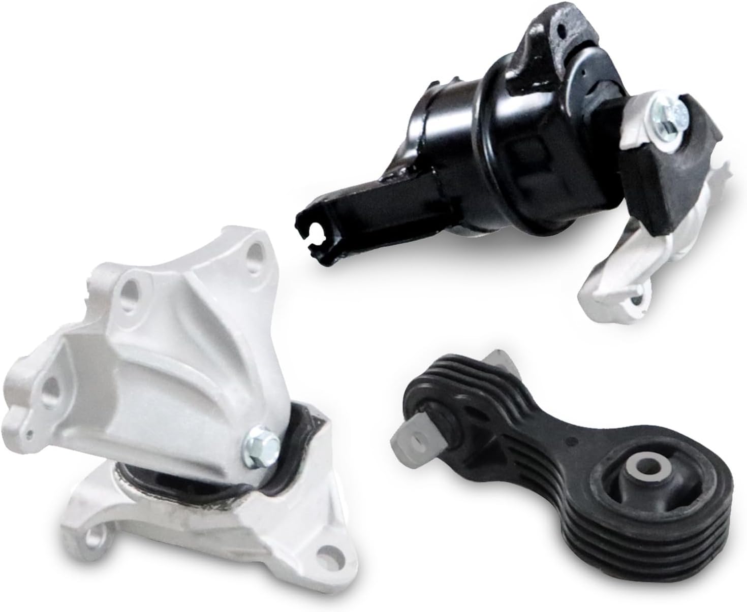 Front Engine Motor and Trans Mount Set Compatible with Civic 1.8L Auto Trans 2012-2015 50850TR6A81 50890TR0A81 50820TS6H81 A65048 A65021 A65087 (3 Pcs Set)