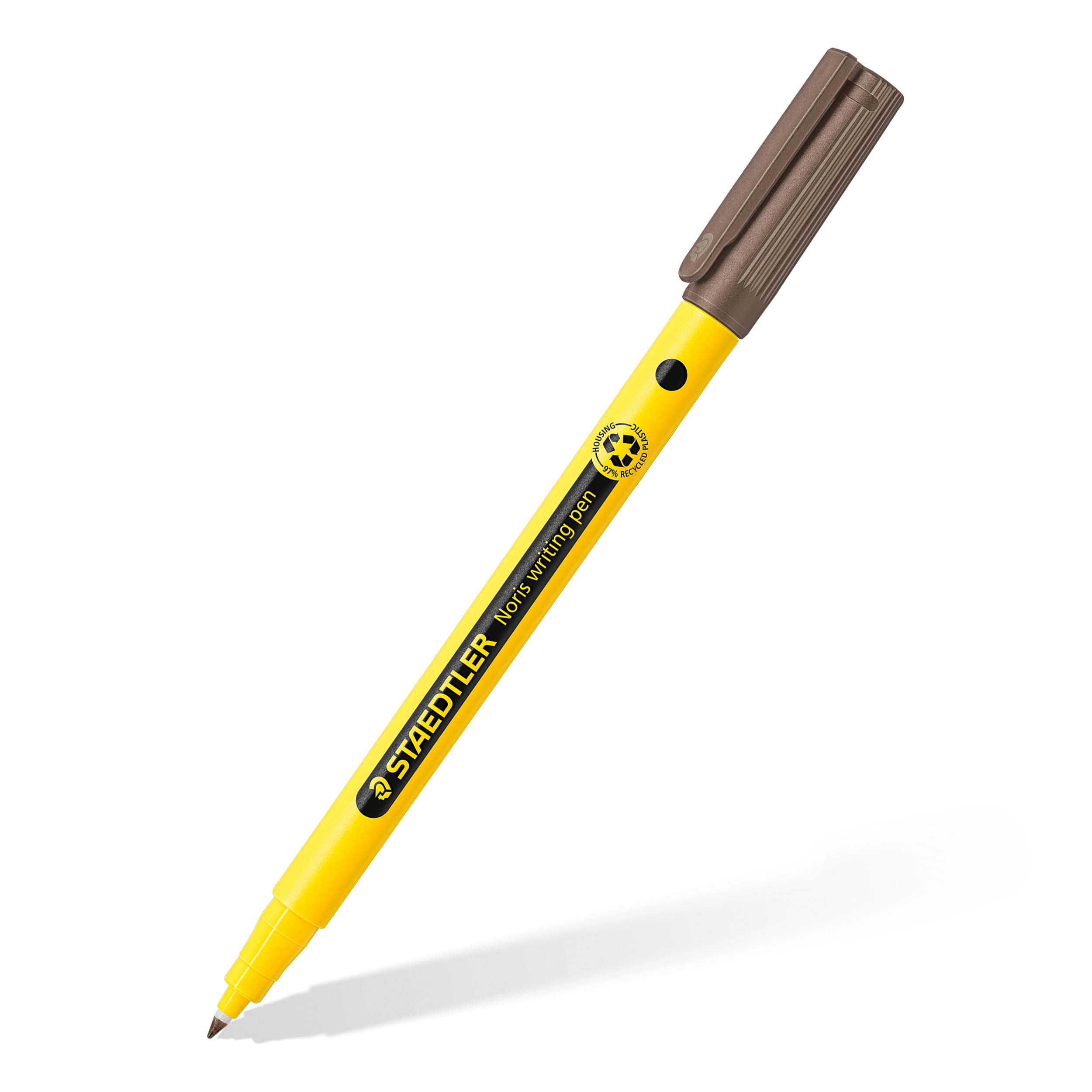 STAEDTLER Noris - Handwriting Pen - Warm Sepia - Box of 10, 307-77, Tobacco Brown - Image 2