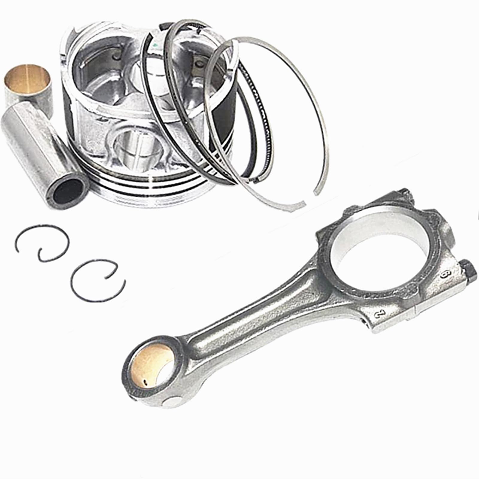 Amazon.com: Wieoncke 1Set Piston Kit & Connecting Rod 115mm