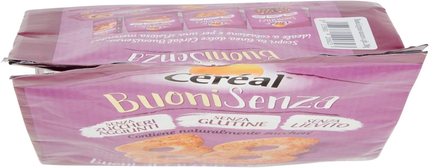 Céréal BuoniSenza Al Grano Saraceno, Biscotti Senza Glutine, Biscotti Senza Lievito, Senza Zuccheri aggiunti - 200g (Confezione da 2) Biscotti Grano Saraceno 200 g (Confezione da 2) - Immagine 5