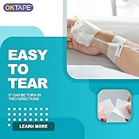 Vista 6 de OK TAPE OKPore - Cinta quirúrgica médica no tejida (paquete de 6) – Cinta quirúrgica de primeros auxilios hipoalergénica y transpirable