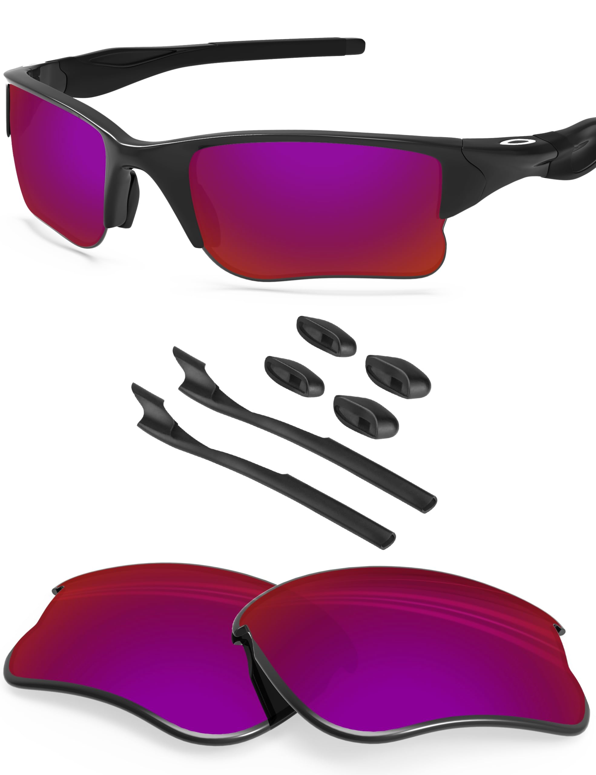 BLAZERBUCK Replacement Lenses &amp; Sock Kit for Oakley Half Jacket 2.0 XL OO9154 Sunglass