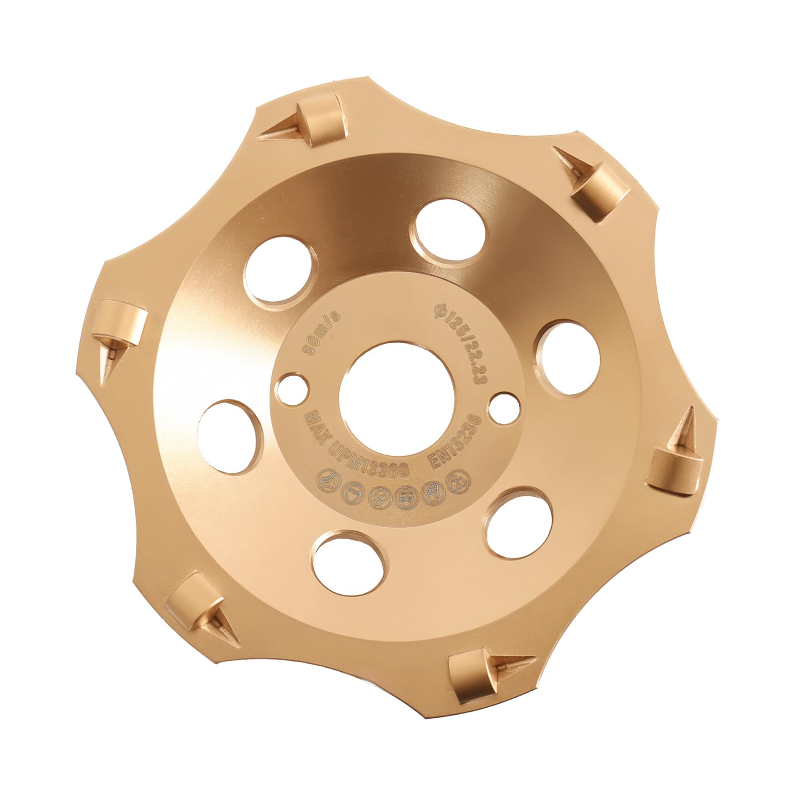 Mola a Tazza Smerigliatrice Disco Diamante 125 x 22,23 per Cemento Marmo Granito Calcestruzzo Mattoni Gres Gesso Pietra pomice.