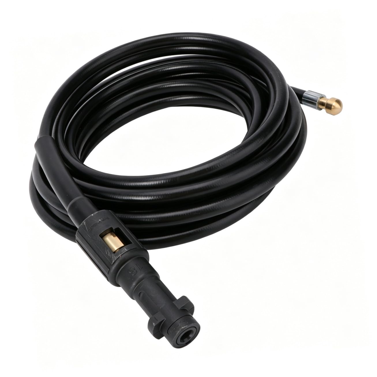 POPETPOP Manguera para Limpiadora a Presión 6m para Limpieza de Tuberías y Desagües, Tubo Resistente, Compatible con Hidrolavadora de Alta Presión, Adecuado para Alcantarillado y Desagüe