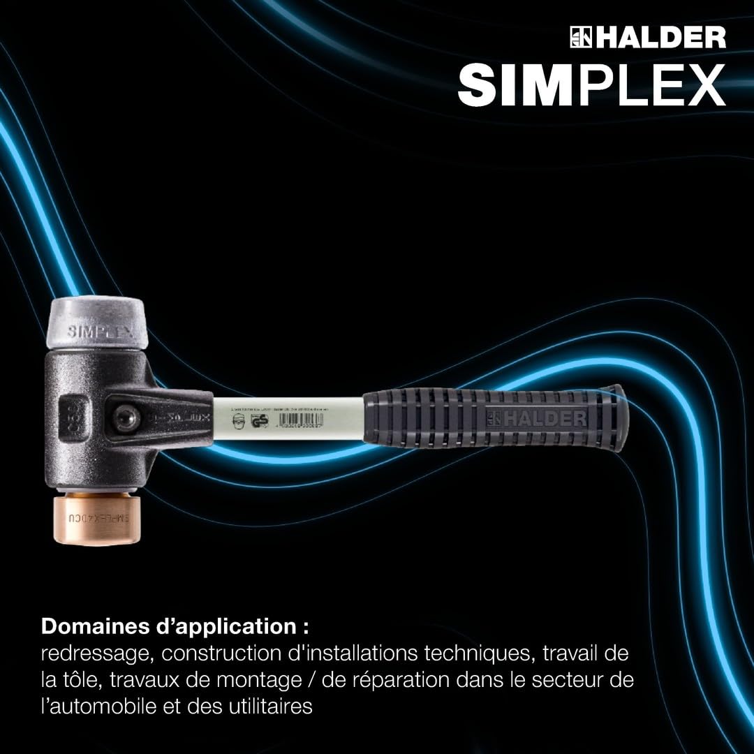 HALDER - Boîte d'action pour voiture, Simplex D40, cuivre/métal souple plus perforation | 3749s001