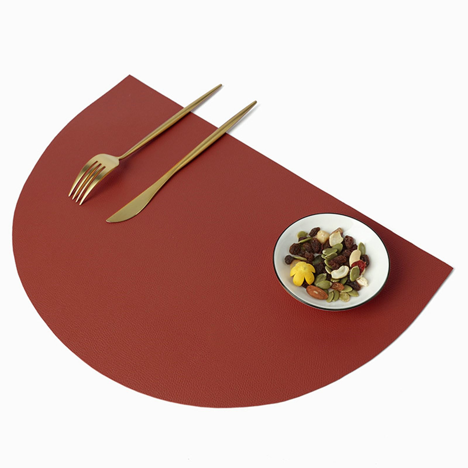 Rechteckige Platzsets Tischset 6 Platzdeckchen Abwaschbar Wein Rot Platzmatten 28x42CM