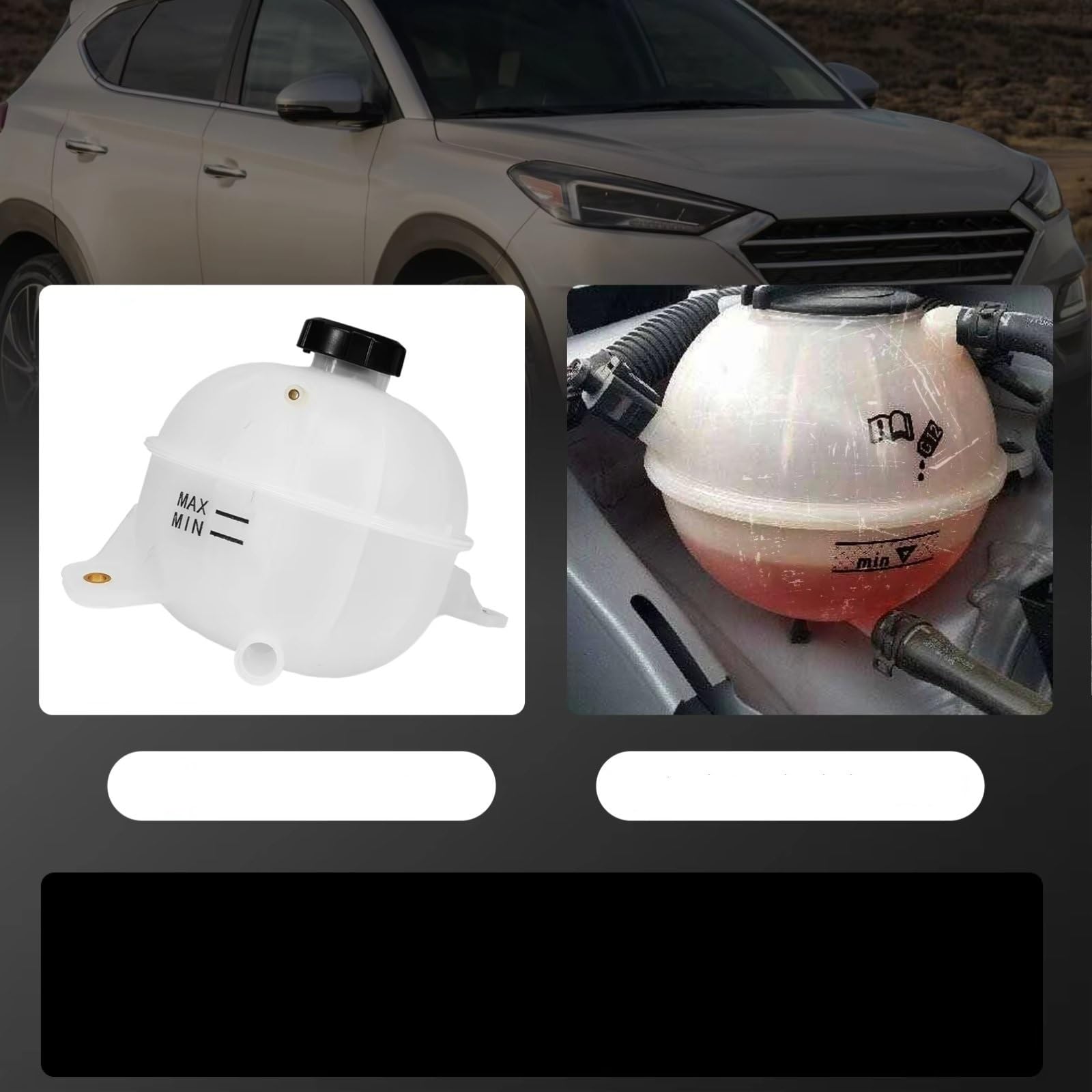 Vaschetta Espansione Compatibile Con Hyundai Per Tucson 2016 2017 2018 2019 2020 Serbatoio Del Liquido Di Raffreddamento Motore Troppo Pieno Sostituisce 25431-D3600