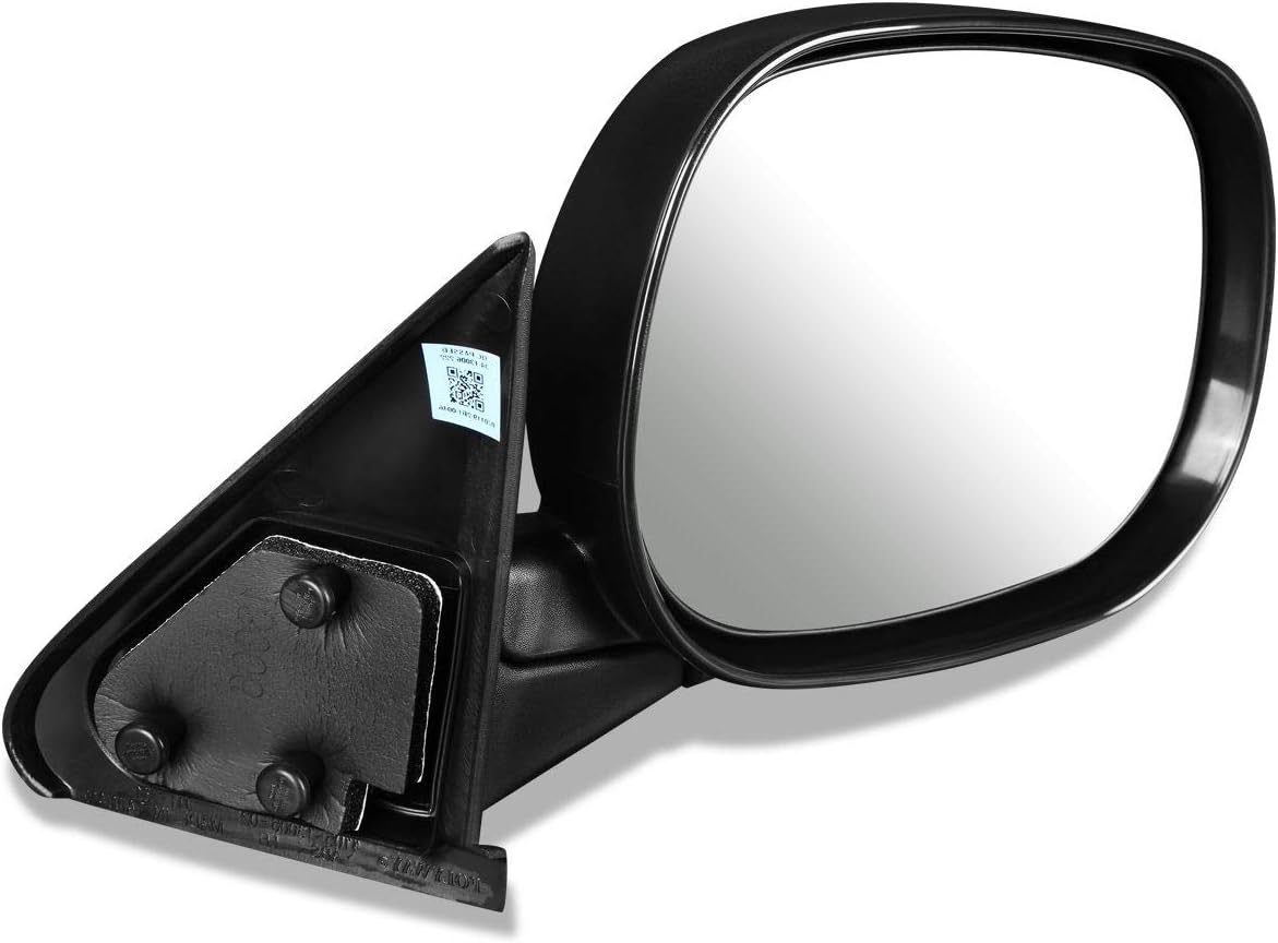 DNA Motoring OEM-MR-CH1320179 Factory Style Manual Adjustment Mirror Left Side Mirror Compatible with 98-01 Dodge Ram 1500 2500 3500
