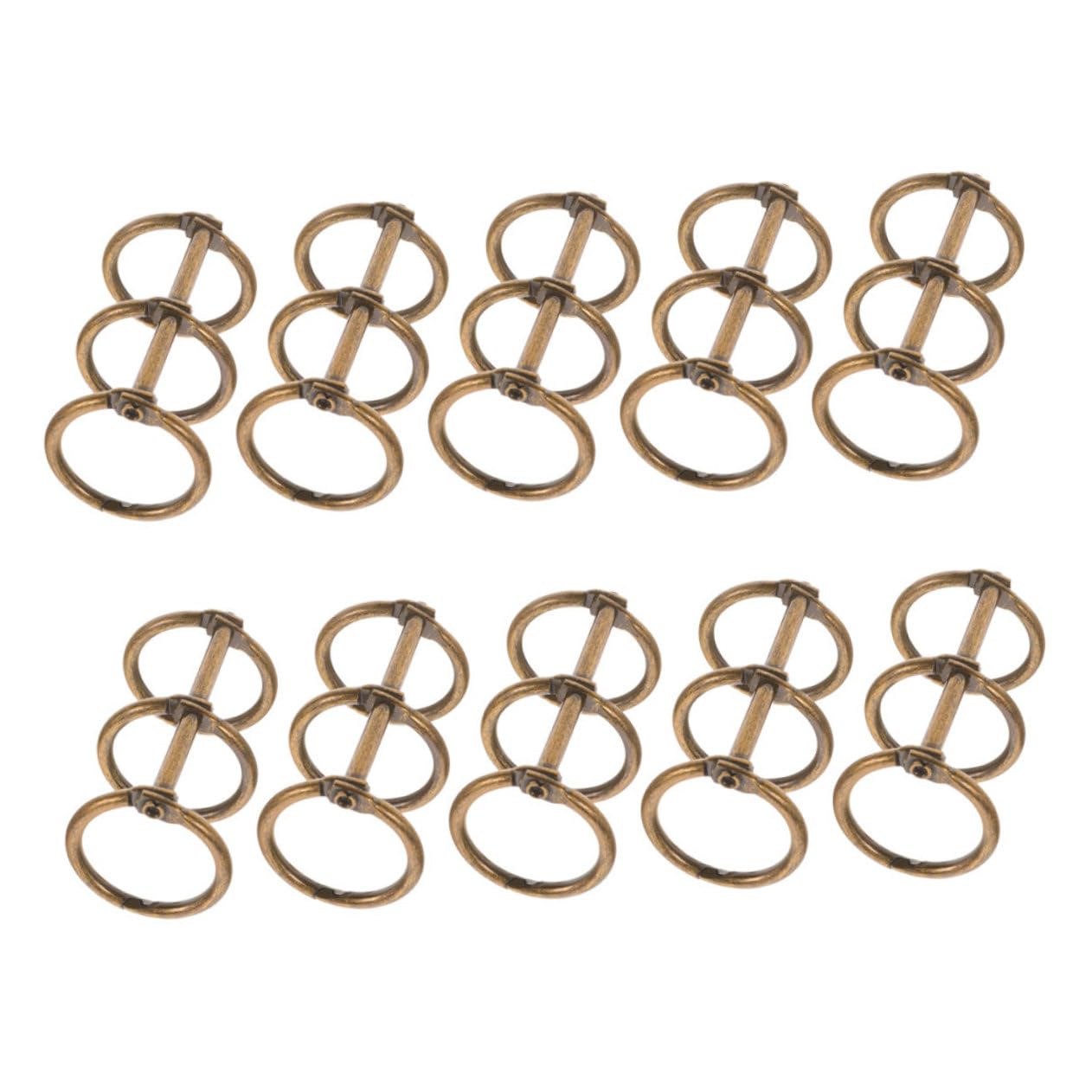 Lurrose 50pezzi Metallici Per Raccoglitori Clip Per Documenti e Album Per Scolastico e Resistenti