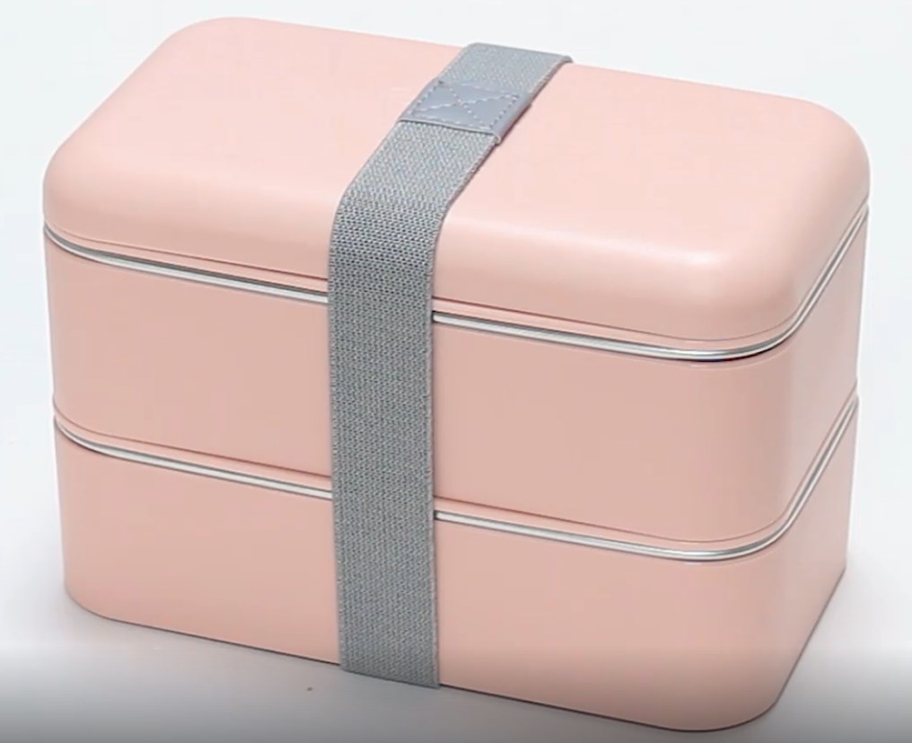 Femuar – Borsa Termica Per Pranzo Piccola – Portatile Con Tasca Frontale E Manico – Rosa Chiaro – Per Ufficio, Scuola, Lavoro - 3