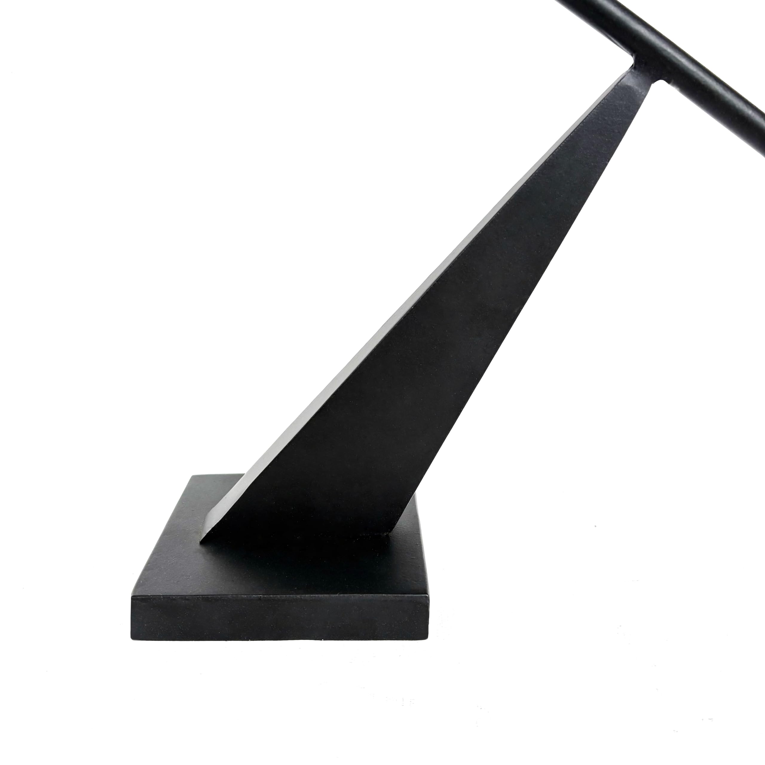 Moderner Kerzenhalter aus schwarzem Metall, dekorativer Kerzenständer, konische Kerzenhalter, Heimdekoration, 48,3 cm