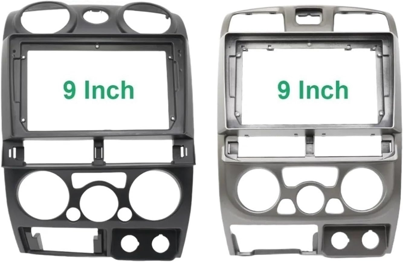 Car Radio Panel 9Inch Car Radio 2001-2005 Fit for Isuzu D MAX/MU-7/ Fit for Chevy Colorado Stereo Panel Dashboard Kit Frame Durable(for 2001-2005 Silver)