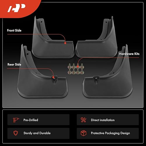 Miniatura 3 de A-Premium Juego de 4 protectores contra salpicaduras con kits de herramientas compatibles con Kia Sportage 2022 2023 2024, delantero y trasero (lado