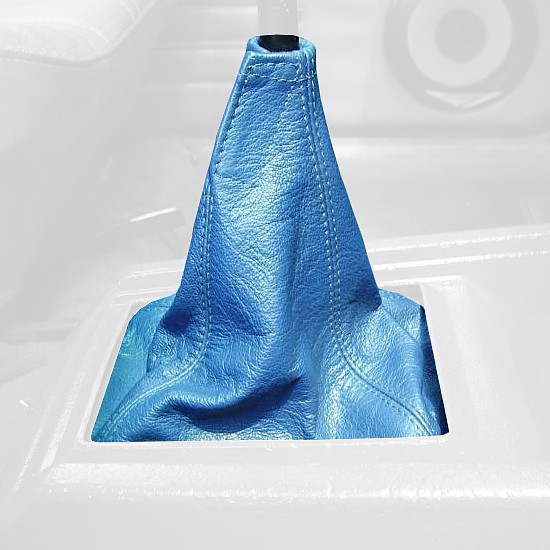 RedlineGoods Shift Boot Compatible with Nissan 720 1983-86. Tailor Made - not Universal. Genuine top-Grade Italian Black Leather with Red Thread