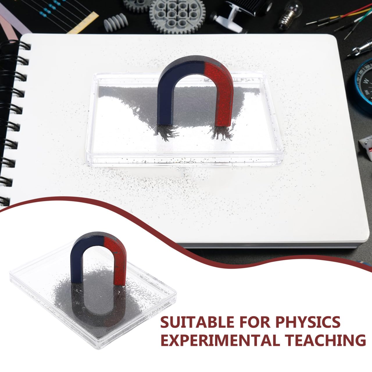 Attrezzature di laboratorio di fisica Dimostratore magnetico Ferroso Set per esperimenti scientifici