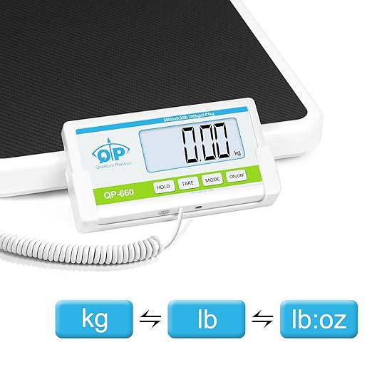 Báscula Médica QP 660lb, Precisión 10g/20g/50g, Plataforma Acero Inoxidable miniatura 5