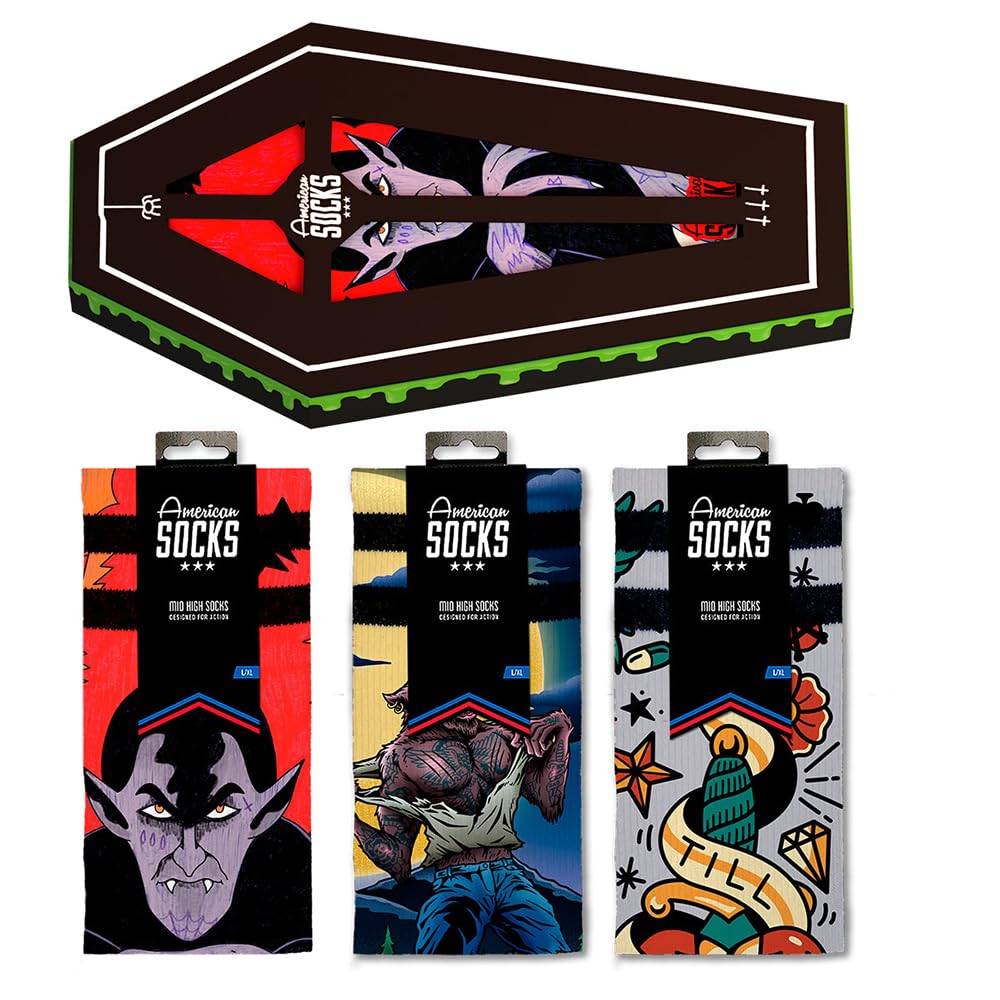American Socks Calcetines Coffin - Caja de Regalo - S/M