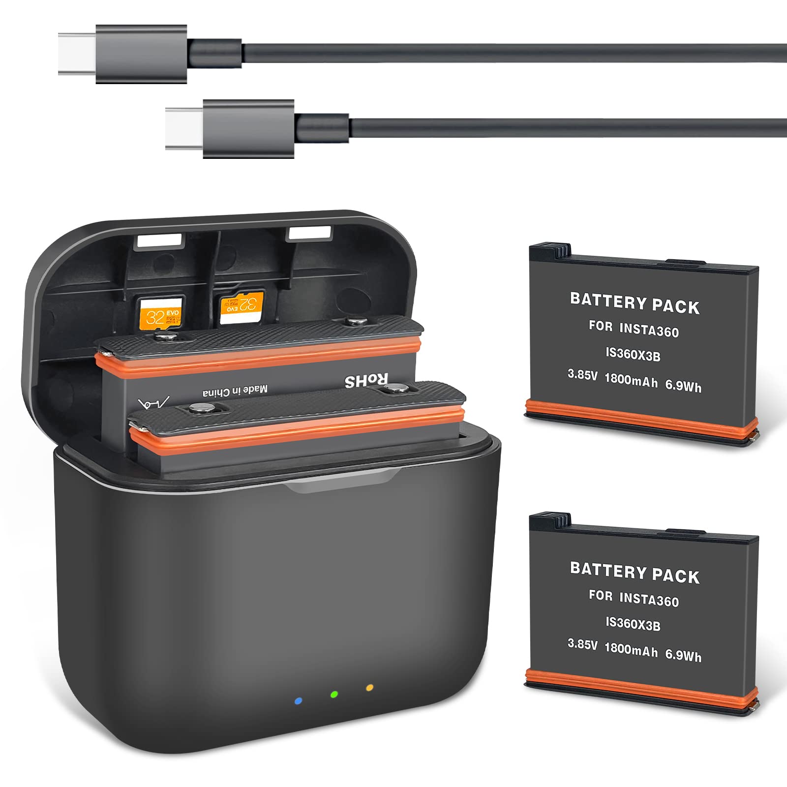 Amazon | TMOM Insta360 X3 専用 携帯用スマート充電保護ケース +2 