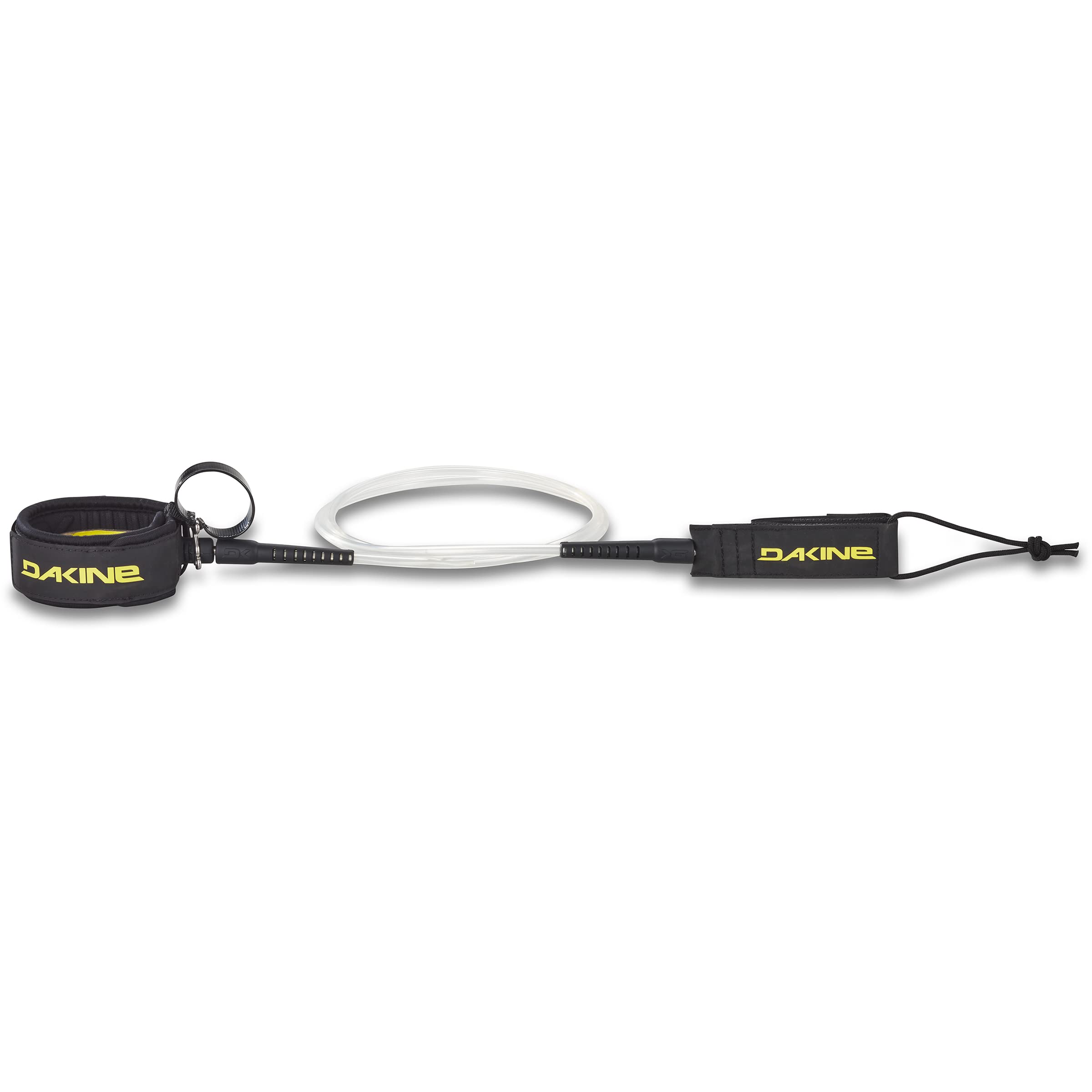 Dakine River Floating Calf Leash 6FT X 1/4IN W Easy Clip Clear/Yellow OSFM