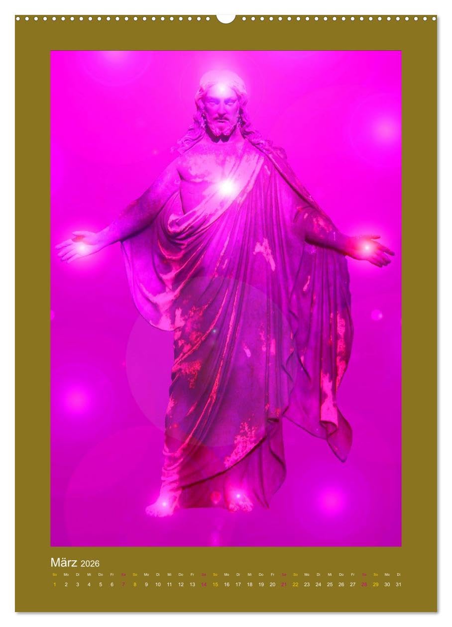 Calendario mensual CALVENDO de Christ SEIN * 2026 (calendario de pared 2026 DIN A2 alto), calendario mensual CALVENDO