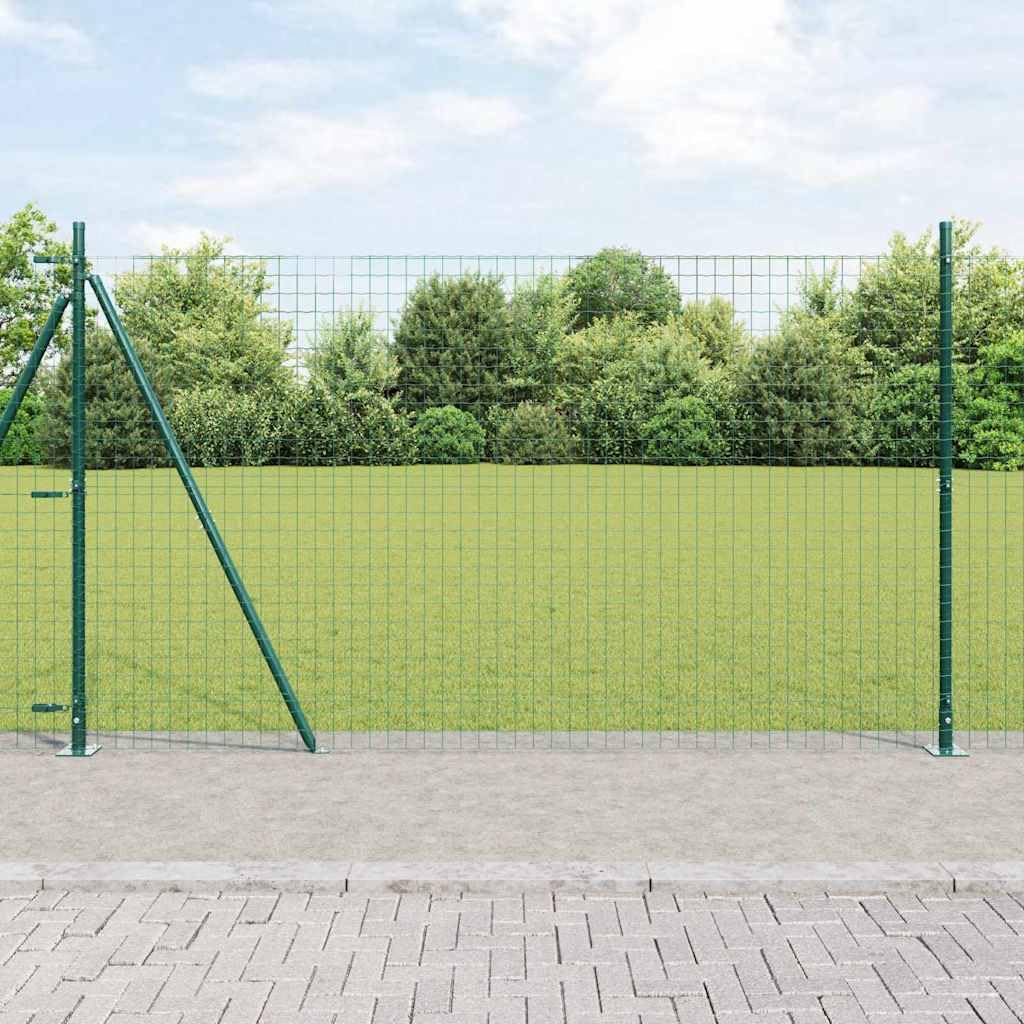 Pali per recinzione in acciaio, 52 pezzi, grigio, 3,2 x 3,2 x 170 cm | Acciaio verniciato a polvere, resistente alle intemperie, facile montaggio con martello, per giardino e terrazza