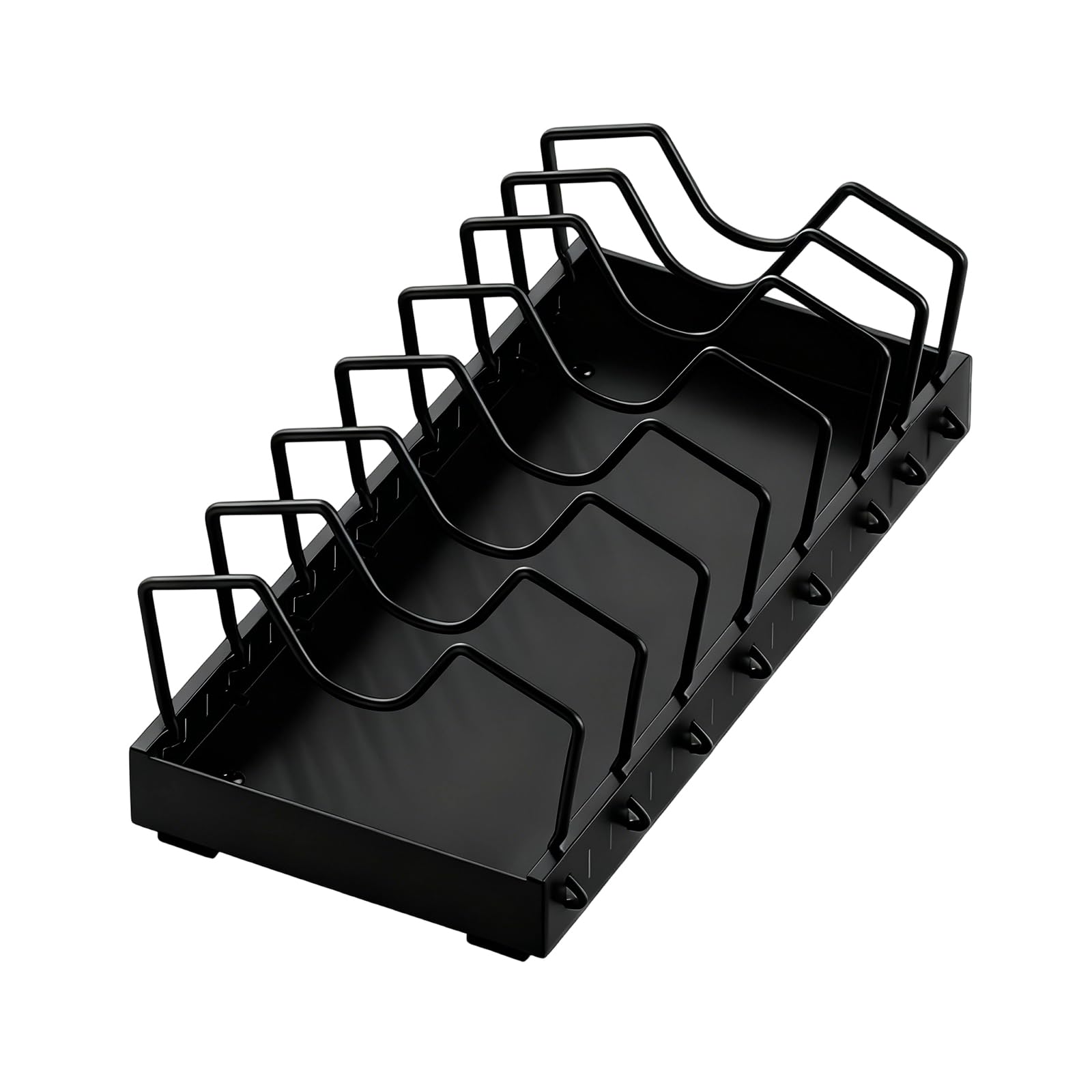 Woedpez Easy Install Adjustable Pots Rack Not Tools Required Setups in 3 Minutes Space Efficient for Quick Kitchen Organization Multiple Tiers Cookware Holder