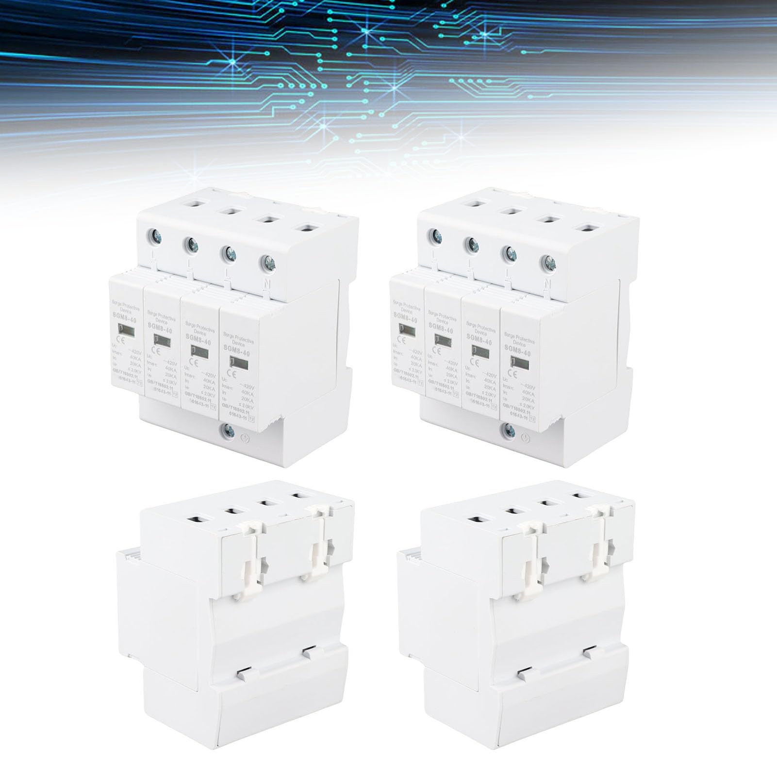 Parafoudre 4P 40KA, Dispositif de Protection Contre Les