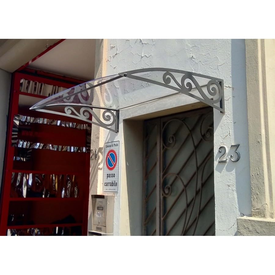 PENSILINA TETTOIA in Acciaio Inox Personalizzata cod. 1405 Detrazioni fino al 50%