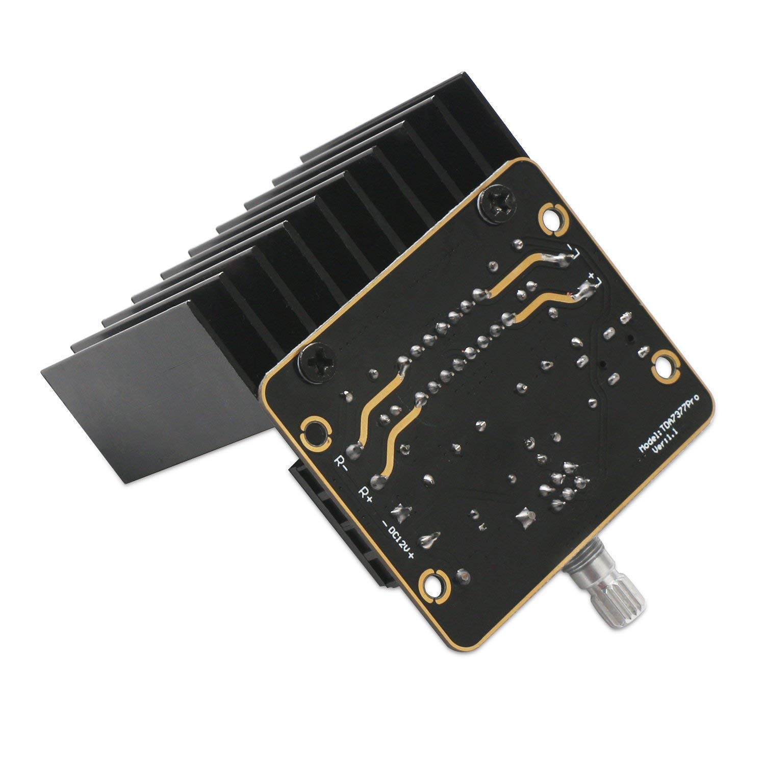 DollaTek 30W + 30W Classe AB Amplificatore Audio per Auto 2.0 Scheda Amplificatore Stereo Doppia Immersione ad Immersione in Oro TDA7377 Mini modulo Amplificatore DC12V