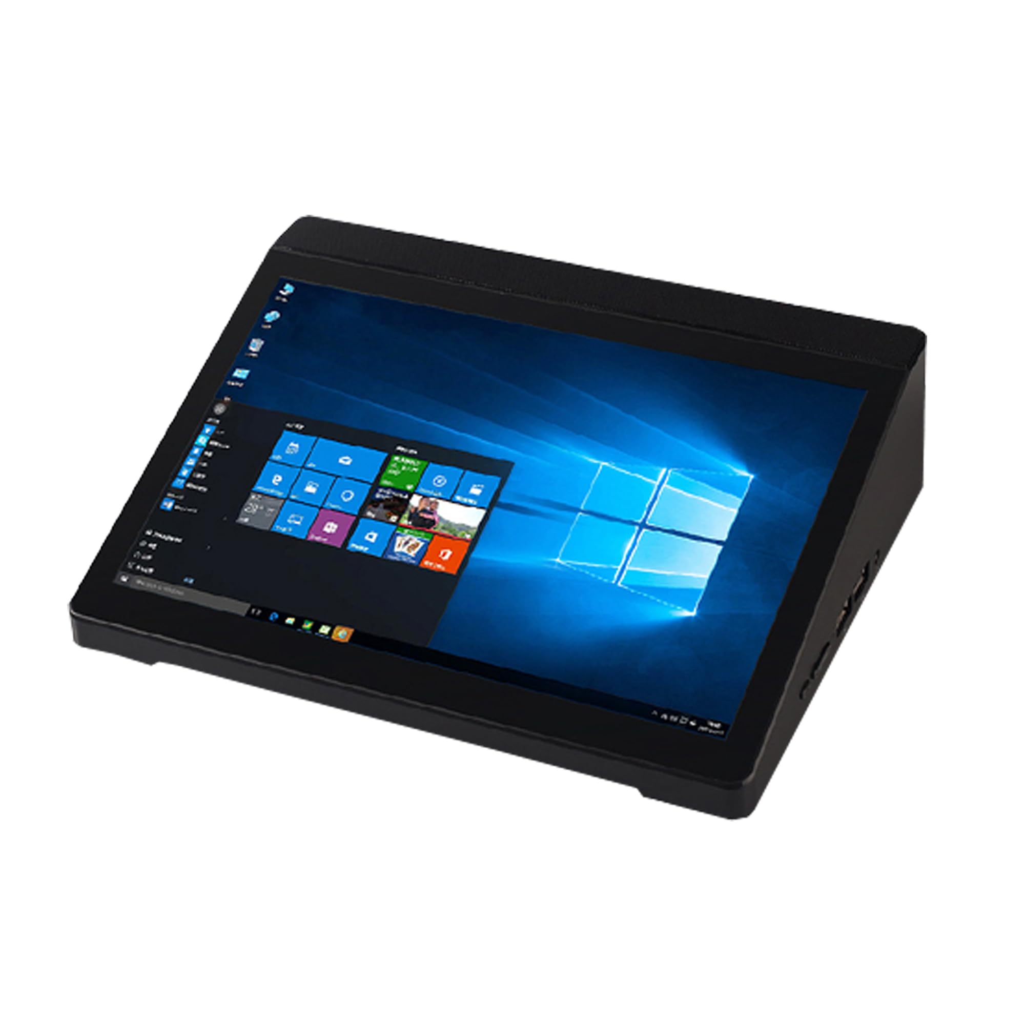 HEIGAOLAPC10.1 inch Industrial Embedded Mini PC,Touchscreen Win 10 Pro Mini Computer With Celeron N3350 4GB RAM/64GB ROM for Office/Device POI/Automation/POS/Kiosk/Bar/Warehouse(No Battery)